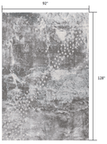 8' X 10' Blue Abstract Power Loom Area Rug - Homeroots