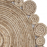 7' X 7' Beige Round Handmade Area Rug - Homeroots - Flyclothing LLC