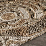 Daisy Geometric Multicolored Boutique Jute Rug - Homeroots - Flyclothing LLC
