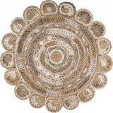 Daisy Geometric Multicolored Boutique Jute Rug - Homeroots - Flyclothing LLC