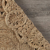 Natural Bloom Boutique Jute Rug - Homeroots - Flyclothing LLC