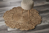 Natural Bloom Boutique Jute Rug - Homeroots - Flyclothing LLC