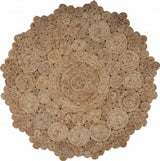 Bursting Medallion Boutique Jute Rug - Homeroots - Flyclothing LLC