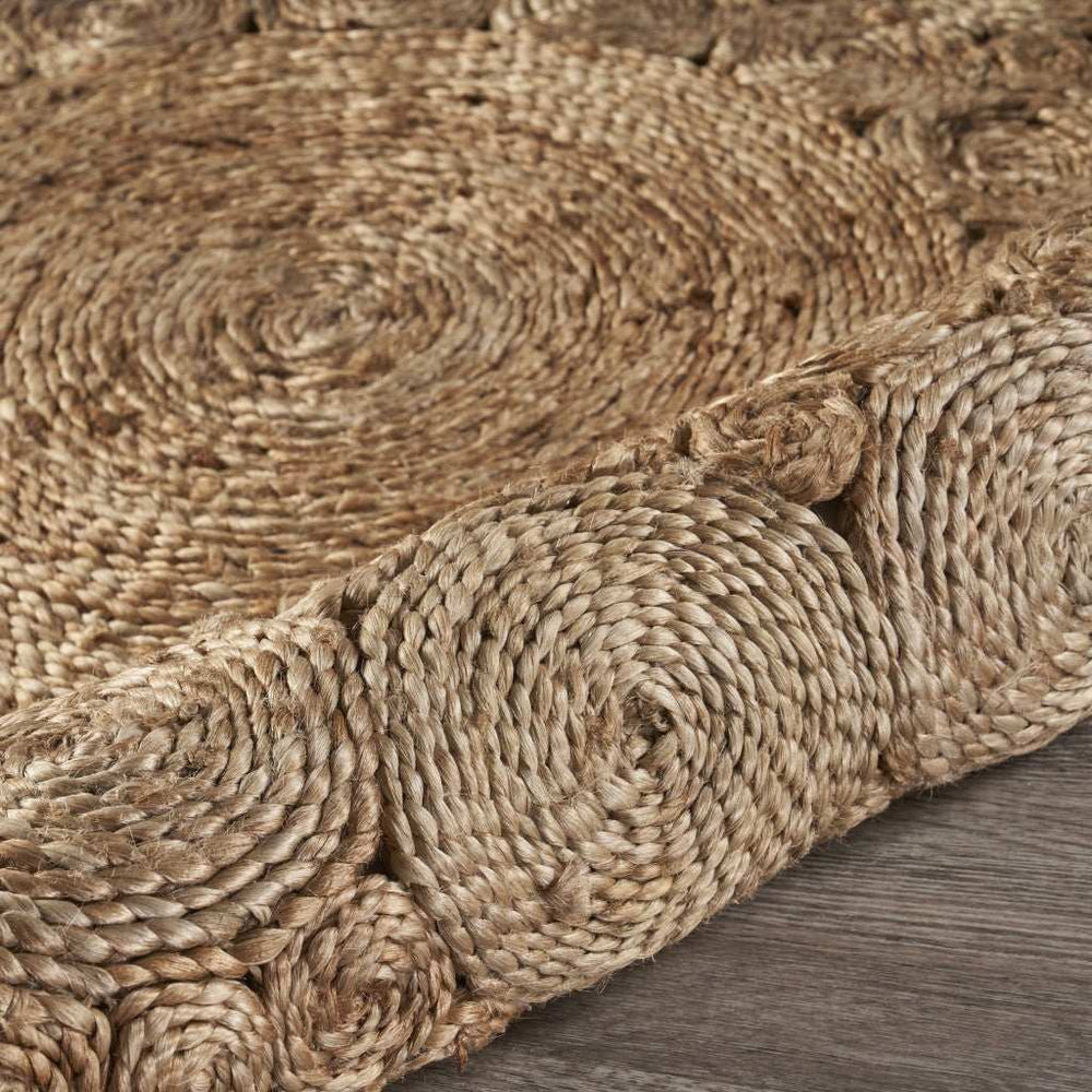 Bursting Medallion Boutique Jute Rug - Homeroots - Flyclothing LLC
