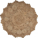 Bursting Medallion Boutique Jute Rug - Homeroots - Flyclothing LLC