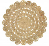 Sunshine Golden Natural Jute Area Rug - Homeroots - Flyclothing LLC