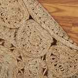 Sunshine Golden Natural Jute Area Rug - Homeroots