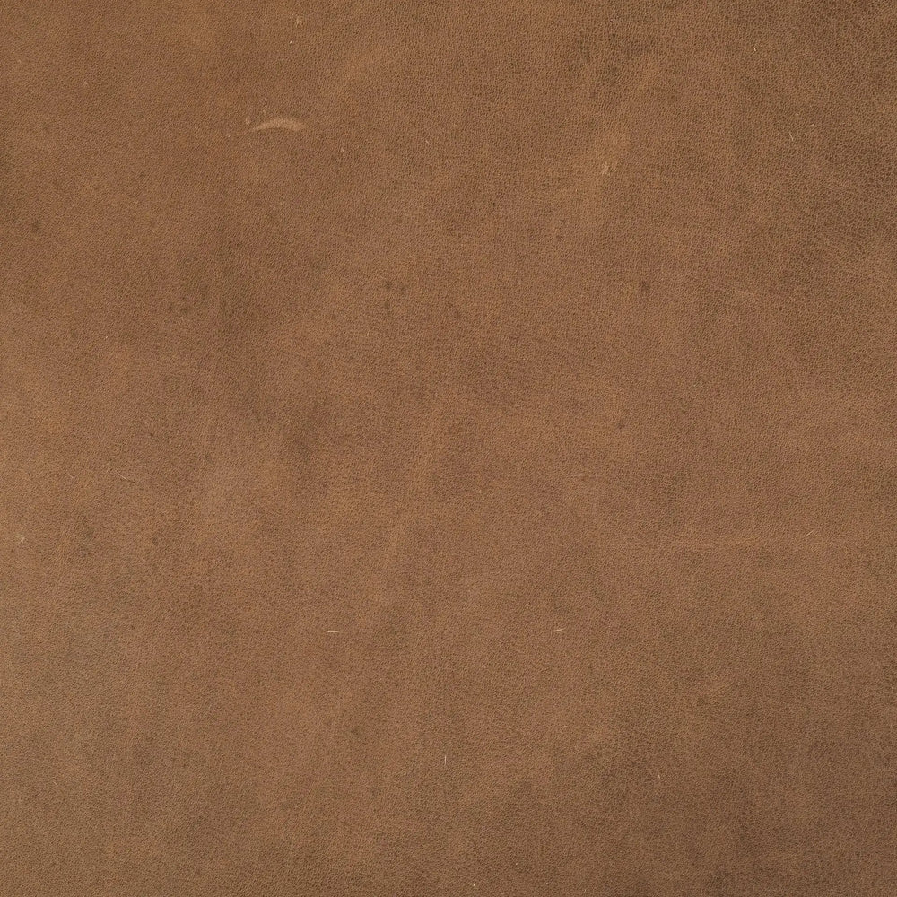 36" Brown Faux Leather Cube Ottoman - Homeroots - Flyclothing LLC