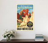 20" X 30" Vintage 1950S Bryce Canyon National Park Wall Art - Homeroots