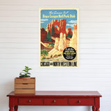 Vintage 1950S Bryce Canyon National Park Unframed Print Wall Art - Homeroots