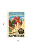 12" X 18" Vintage 1950S Bryce Canyon National Park Wall Art - Homeroots