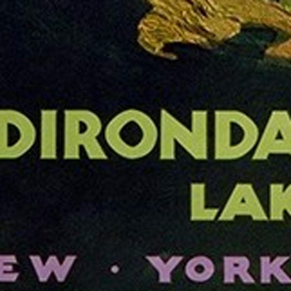 Vintage 1920S Adirondack Mountains Unframed Print Wall Art - Homeroots - Flyclothing LLC