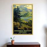 Vintage 1920S Adirondack Mountains Unframed Print Wall Art - Homeroots