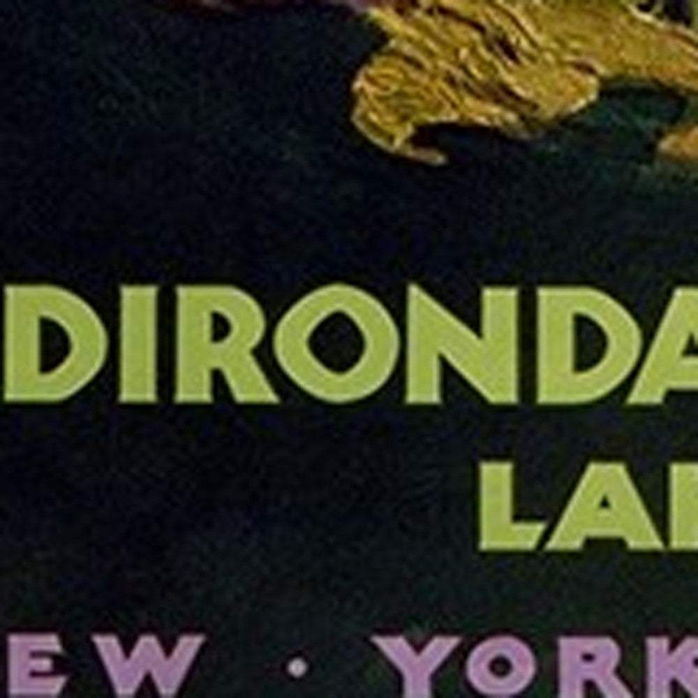 Vintage 1920S Adirondack Mountains Unframed Print Wall Art - Homeroots - Flyclothing LLC