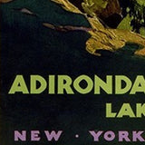 12" X 18" Vintage 1920S Adirondack Mountains Wall Art - Homeroots