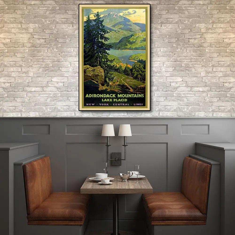 New York Railroad Vintage Travel Unframed Print Wall Art - Homeroots - Flyclothing LLC