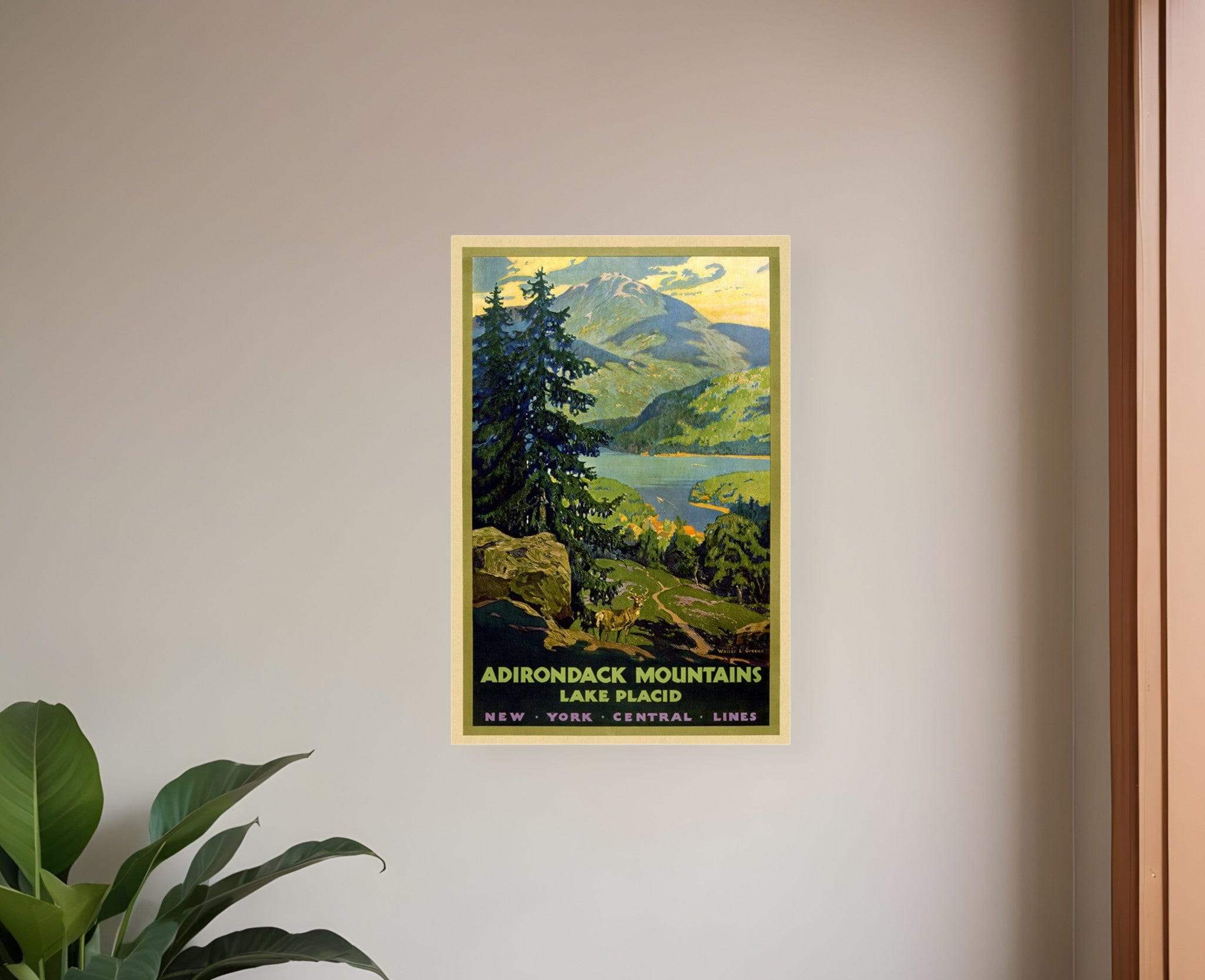 New York Railroad Vintage Travel Unframed Print Wall Art - Homeroots - Flyclothing LLC
