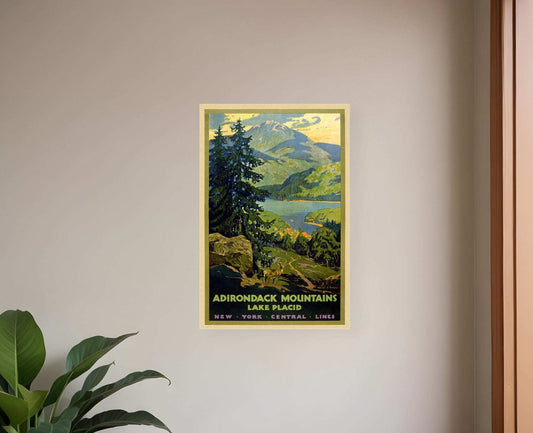 New York Railroad Vintage Travel Unframed Print Wall Art - Homeroots - Flyclothing LLC