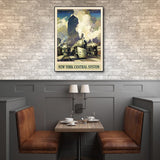 New York Railroad Vintage Travel Unframed Print Wall Art - Homeroots