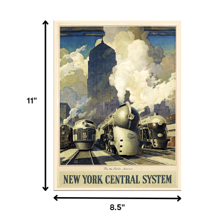 Cleveland Union Terminal Vintage Travel Unframed Print Wall Art - Homeroots - Flyclothing LLC