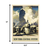 Cleveland Union Terminal Vintage Travel Unframed Print Wall Art - Homeroots - Flyclothing LLC