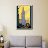 Cleveland Union Terminal Vintage Travel Unframed Print Wall Art - Homeroots - Flyclothing LLC