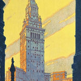 Cleveland Union Terminal Vintage Travel Unframed Print Wall Art - Homeroots
