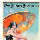 Dunes Beaches Vintage Travel Unframed Print Wall Art - Homeroots - Flyclothing LLC