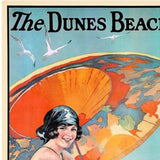 Dunes Beaches Vintage Travel Unframed Print Wall Art - Homeroots - Flyclothing LLC