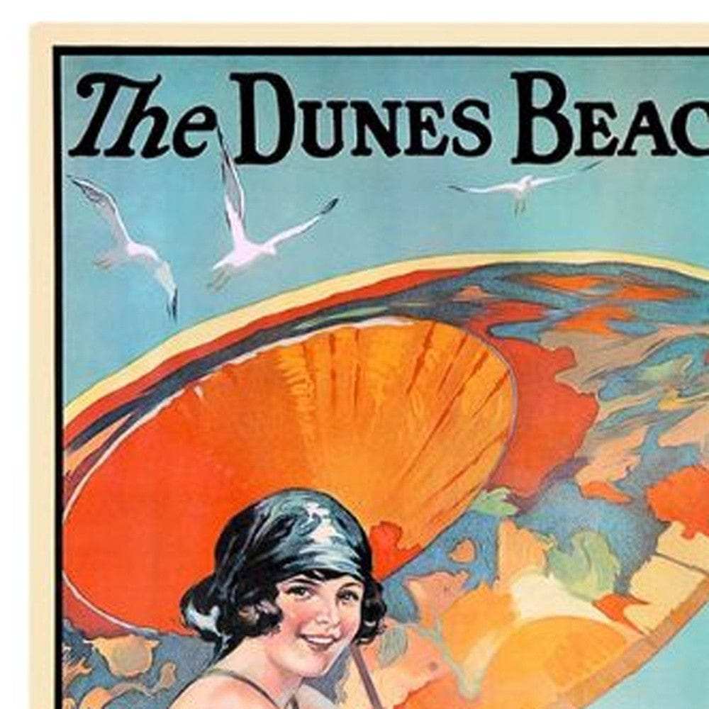 Dunes Beaches Vintage Travel Unframed Print Wall Art - Homeroots - Flyclothing LLC
