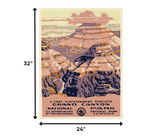 24" X 32" Grand Canyon C1938 Vintage Travel Poster Wall Art - Homeroots - Flyclothing LLC