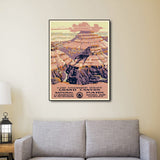 20" X 28" Grand Canyon C1938 Vintage Travel Poster Wall Art - Homeroots - Flyclothing LLC