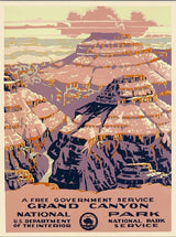 20" X 28" Grand Canyon C1938 Vintage Travel Poster Wall Art - Homeroots - Flyclothing LLC