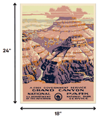 18" X 24" Grand Canyon C1938 Vintage Travel Poster Wall Art - Homeroots - Flyclothing LLC