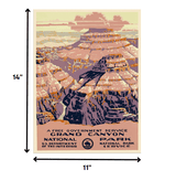 11" X 14" Grand Canyon C1938 Vintage Travel Poster Wall Art - Homeroots - Flyclothing LLC