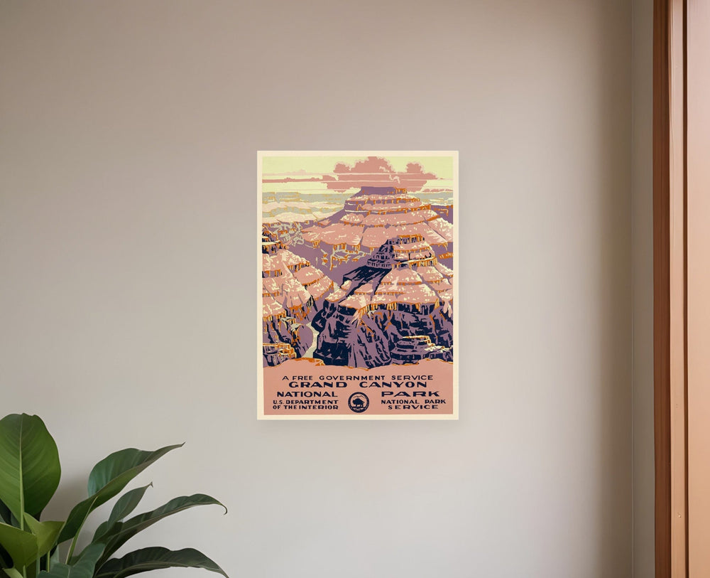11" X 14" Grand Canyon C1938 Vintage Travel Poster Wall Art - Homeroots