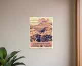 11" X 14" Grand Canyon C1938 Vintage Travel Poster Wall Art - Homeroots