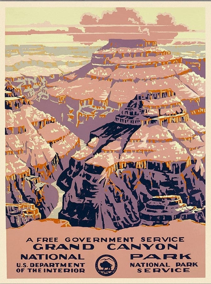 8.5" X 11" Grand Canyon C1938 Vintage Travel Poster Wall Art - Homeroots - Flyclothing LLC
