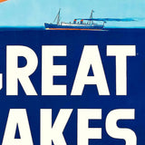 24" X 36" Great Lakes 1937 Vintage Travel Poster Wall Art - Homeroots