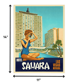 11" X 14" Hotel Sahara C1960S Las Vegas Vintage Travel Poster Wall Art - Homeroots - Flyclothing LLC