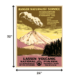 24" X 32" Lassen Volcanic National Park Vintage Travel Poster Wall Art - Homeroots - Flyclothing LLC