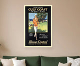 Gulf Coast Golf 1932 Vintage Travel Unframed Print Wall Art - Homeroots