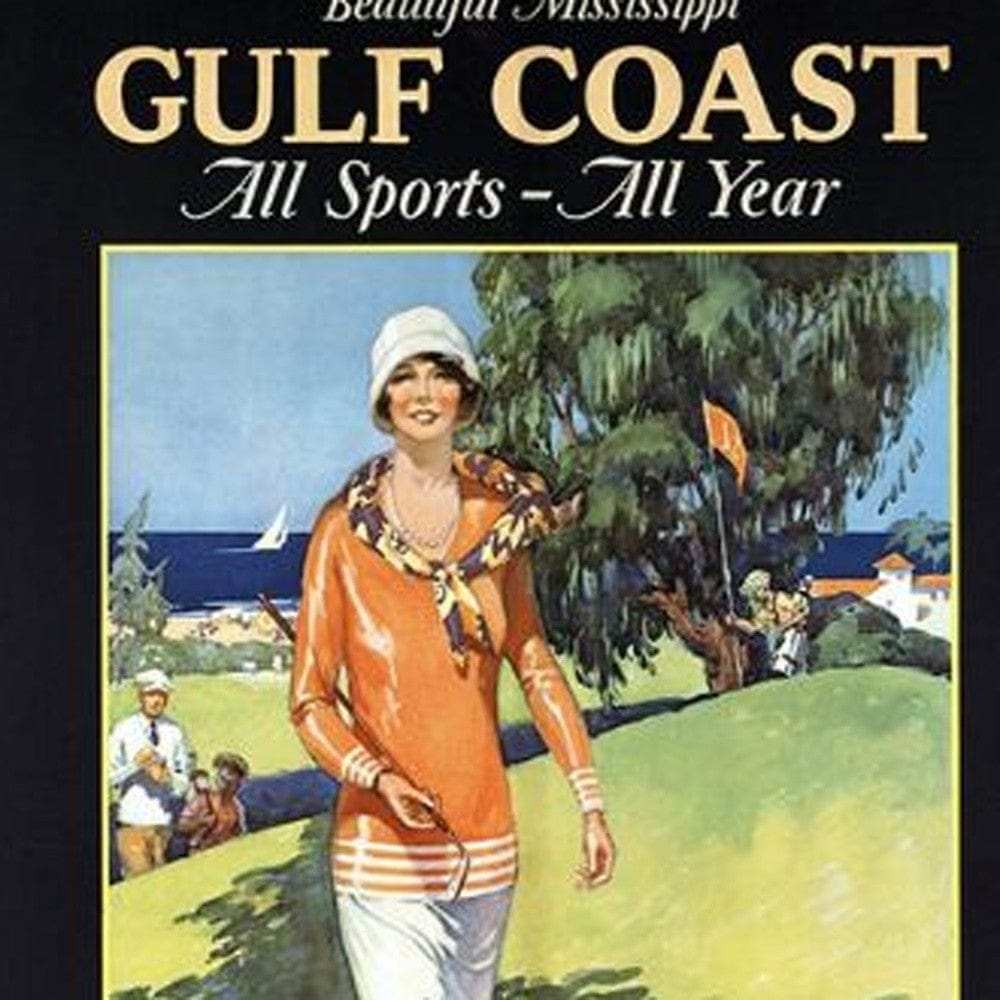 Gulf Coast Golf 1932 Vintage Travel Unframed Print Wall Art - Homeroots - Flyclothing LLC