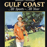 Gulf Coast Golf 1932 Vintage Travel Unframed Print Wall Art - Homeroots