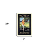 Gulf Coast Golf 1932 Vintage Travel Unframed Print Wall Art - Homeroots - Flyclothing LLC