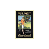 Gulf Coast Golf 1932 Vintage Travel Unframed Print Wall Art - Homeroots