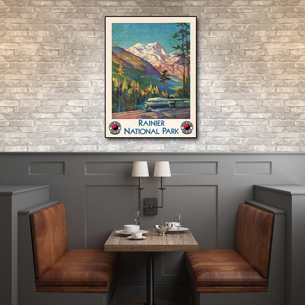 36" X 48" Rainier National Park C1920S Vintage Travel Poster Wall Art - Homeroots - Flyclothing LLC