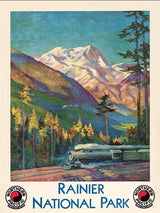 20" X 28" Rainier National Park C1920S Vintage Travel Poster Wall Art - Homeroots - Flyclothing LLC