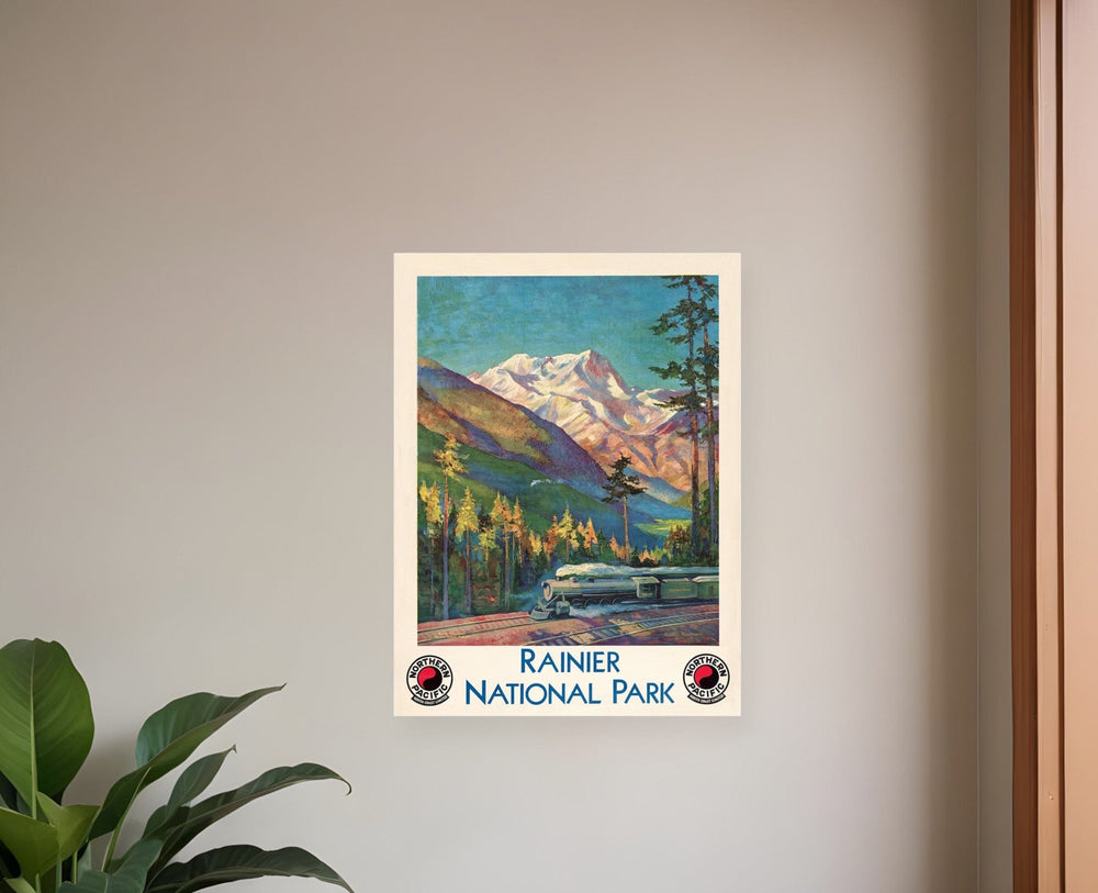 11" X 14" Rainier National Park C1920S Vintage Travel Poster Wall Art - Homeroots