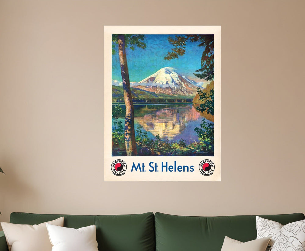 36" X 48" Mt. St. Helens C1920S Vintage Travel Poster Wall Art - Homeroots - Flyclothing LLC